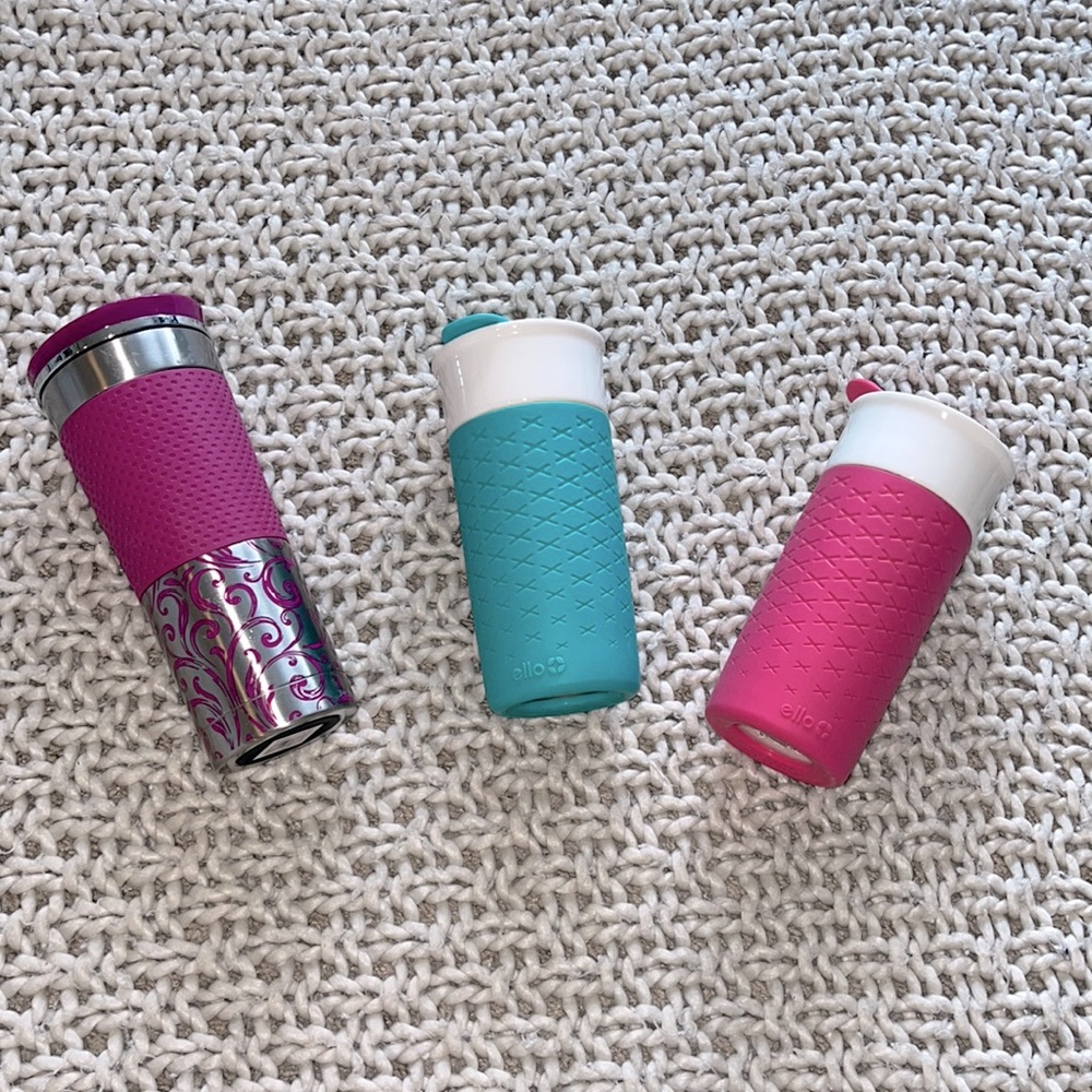 Coffee Cup Thermos Mug Set of 3